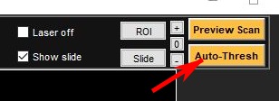 The Auto-Thresh button will identify the samples in the FOV
